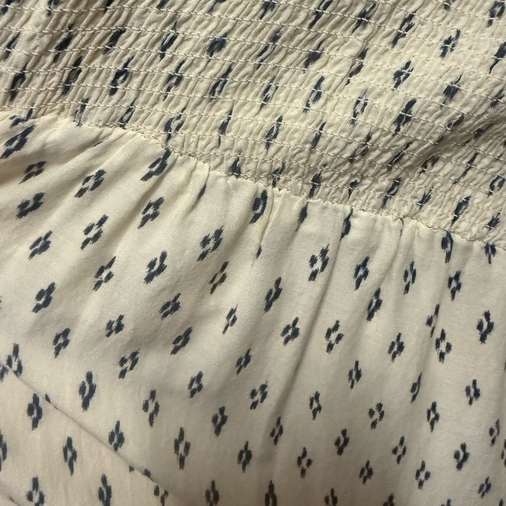 Old Navy Cream Dress with Ruffle Straps - Picture 4 of 4